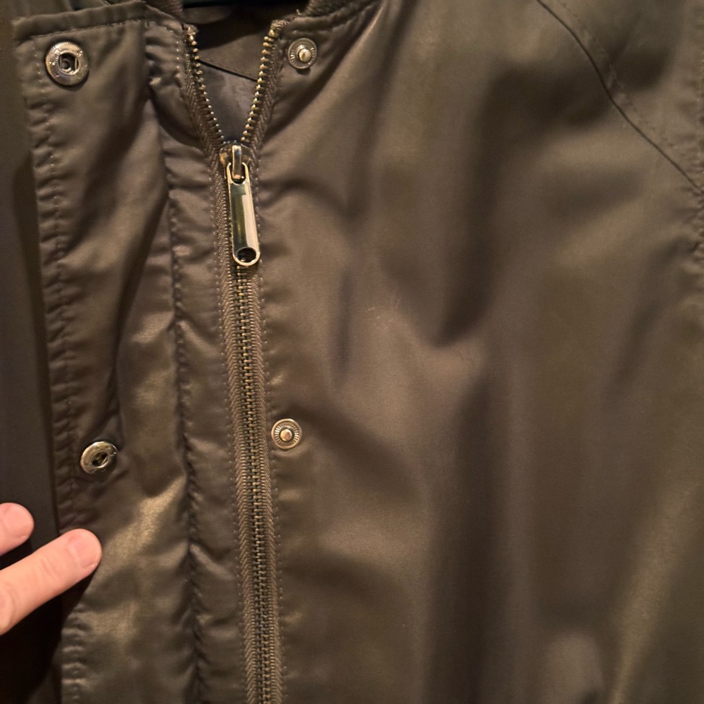 Sam Edelman Elongated Drawstring Jacket Dark Oliv… - image 6